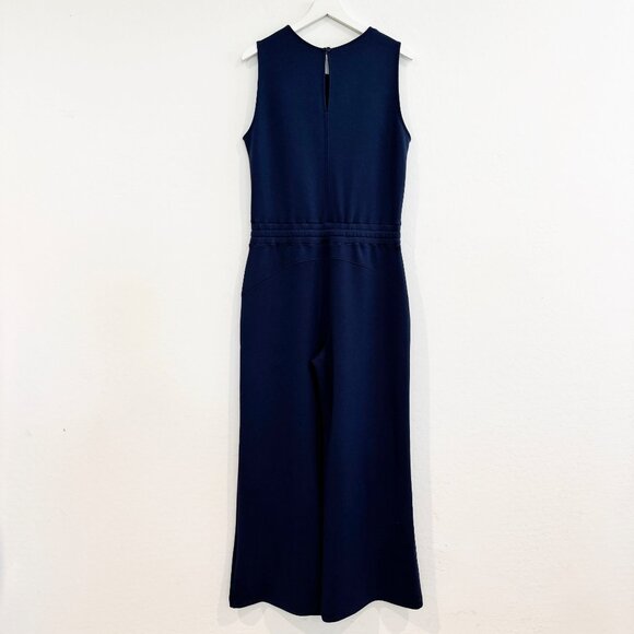 Spanx AirEssentials Sleeveless Knit Jumpsuit Athleisure One Piece Navy Blue XL - Picture 10 of 10